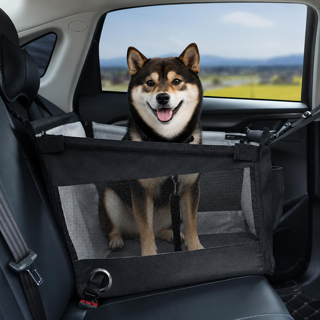 DogBedHouse Stable Waterproof & Safety Mesh Car Pet Seat