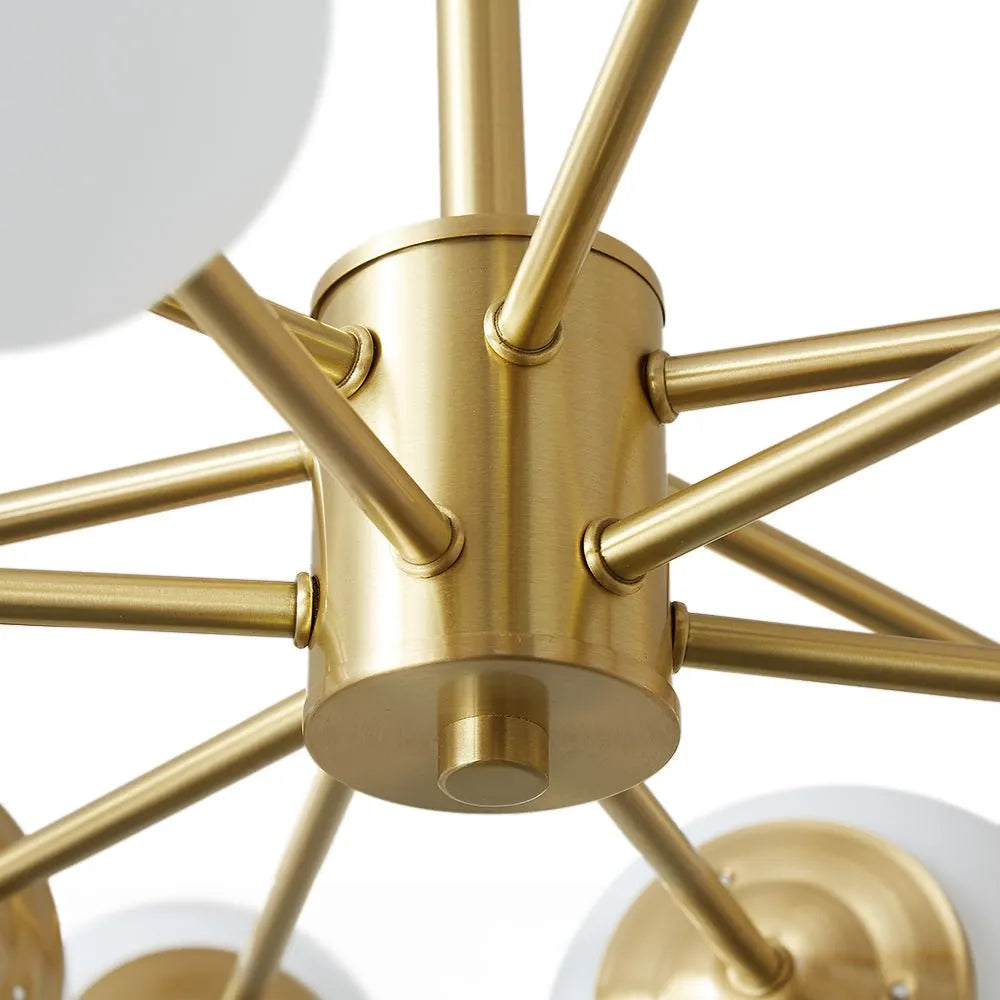Magnus 12 Light Mid-Century Bubble Sputnik Chandelier