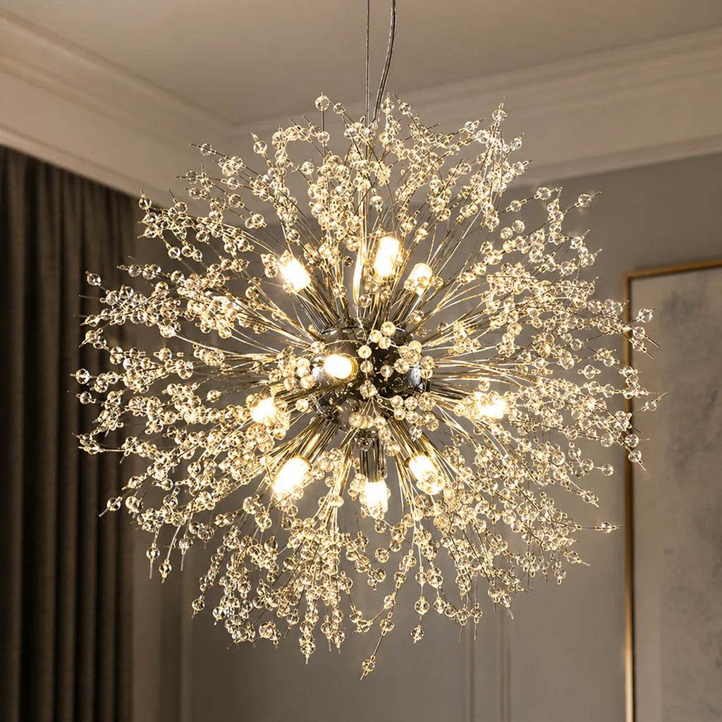 Gilda 9-Light Crystal Sputnik Chandelier