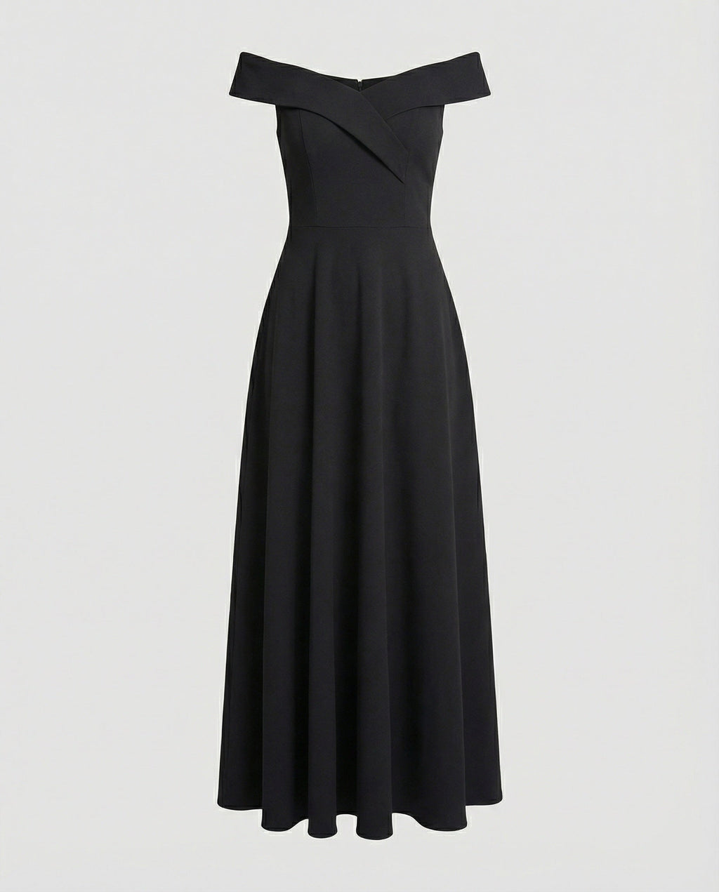Women's Evening Dress | Polyester | Off-Shoulder Tailored Long Silhouette | Comfortable Fit
