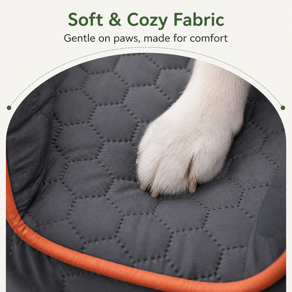 DogBedHouse Elevated Removable & Washable Car Booster Seat
