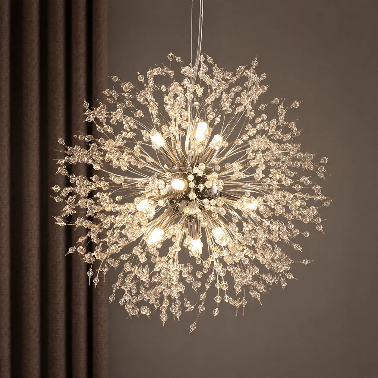 Gilda 9-Light Crystal Sputnik Chandelier