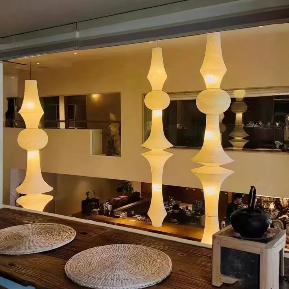 Pascal Japanese Rice Paper Pendant Lantern Light
