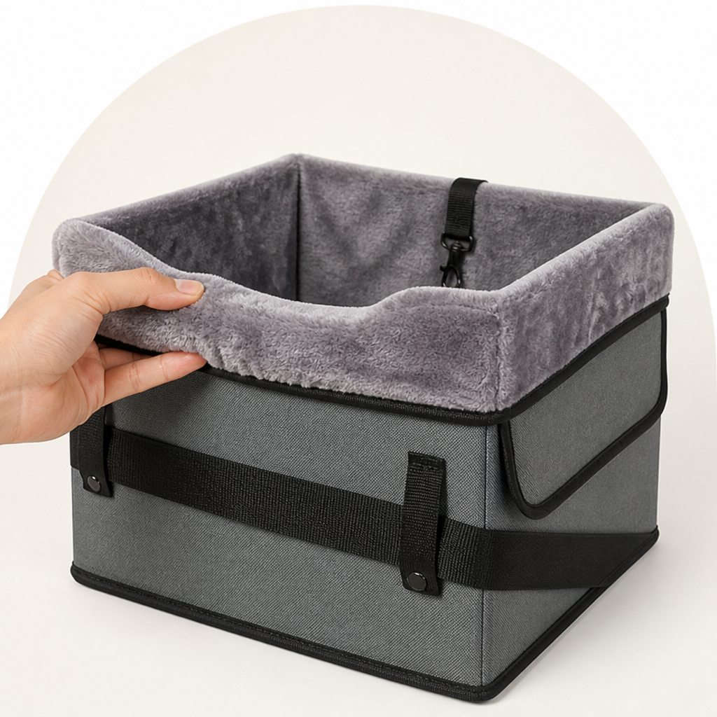 DogBedHouse Clip-On Safety & Adjustable Dog Car Seat