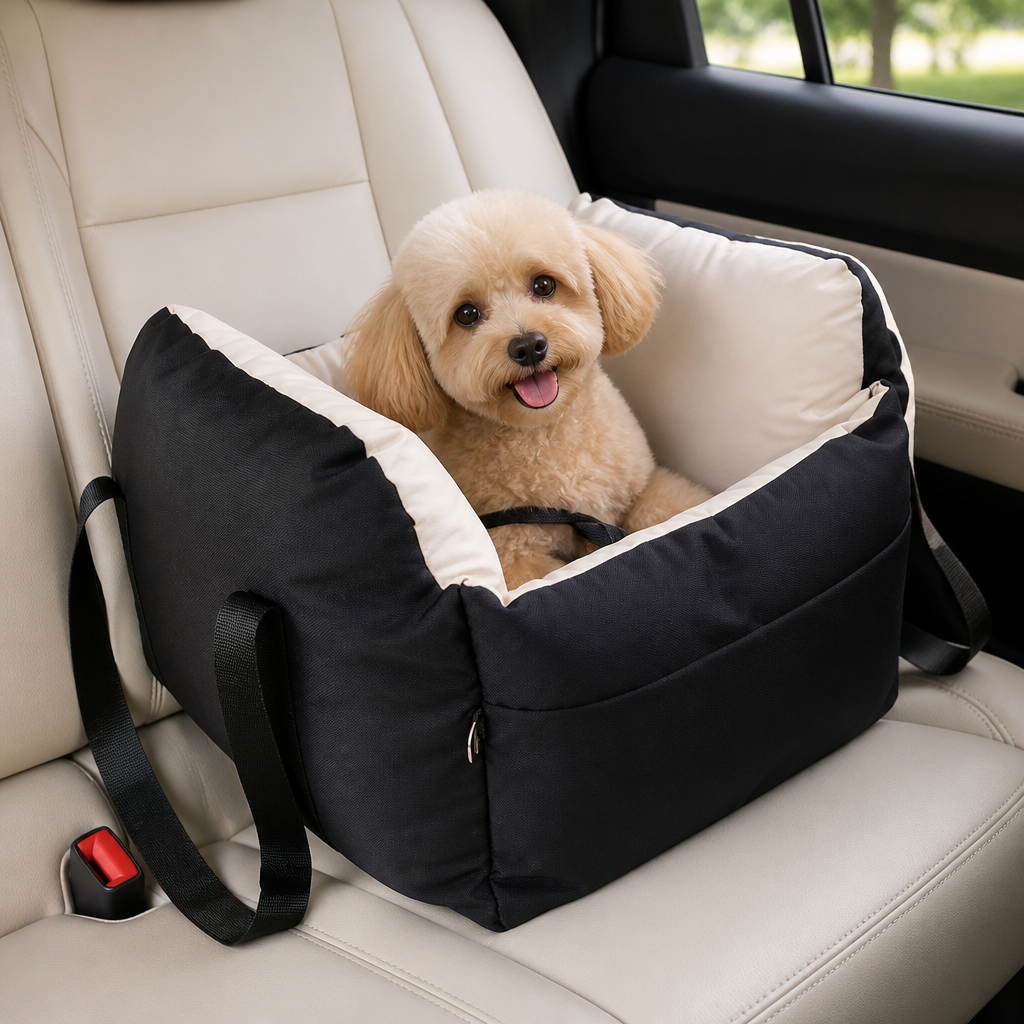 DogBedHouse Portable & Washable Soft-Lined Car Booster Seat