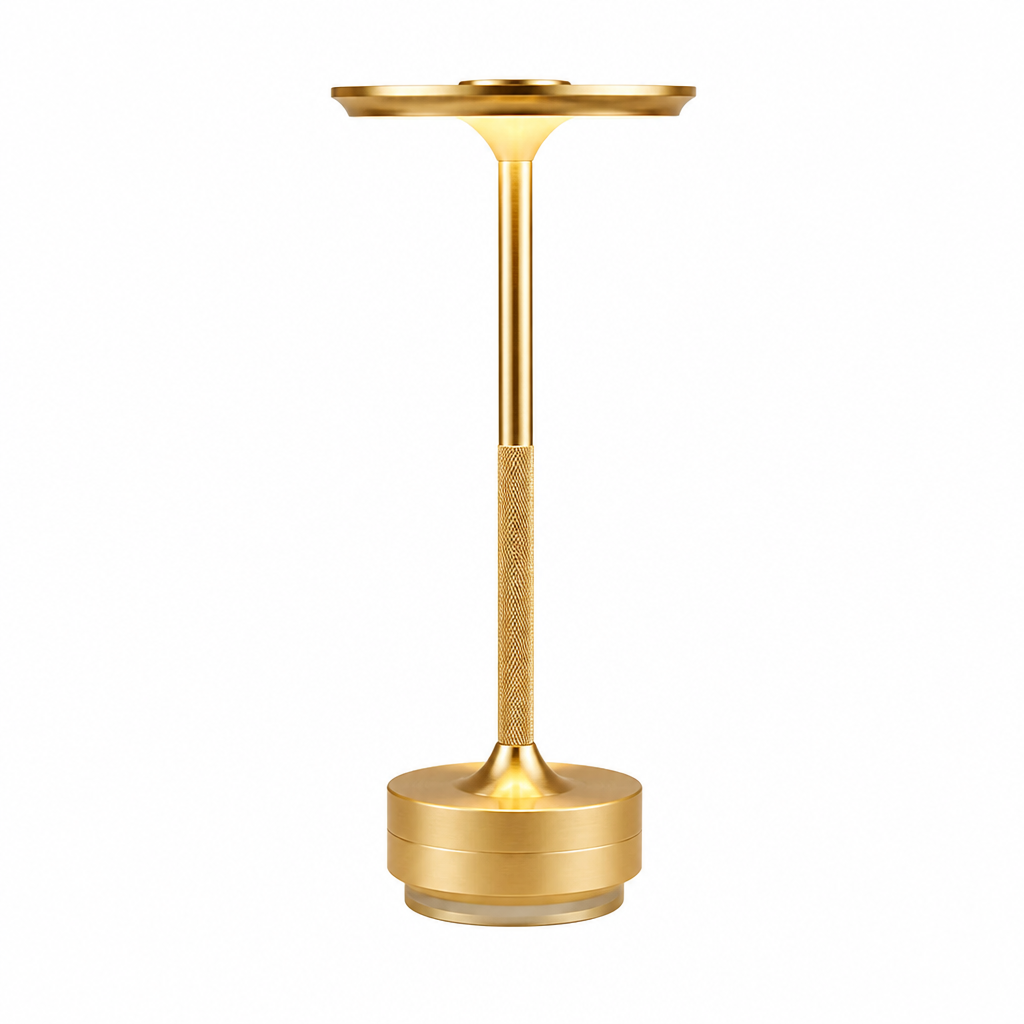 Table Lamp | Touch Sensor LED Color-Changing | Acrylic & Aluminum, USB Rechargeable Night Light