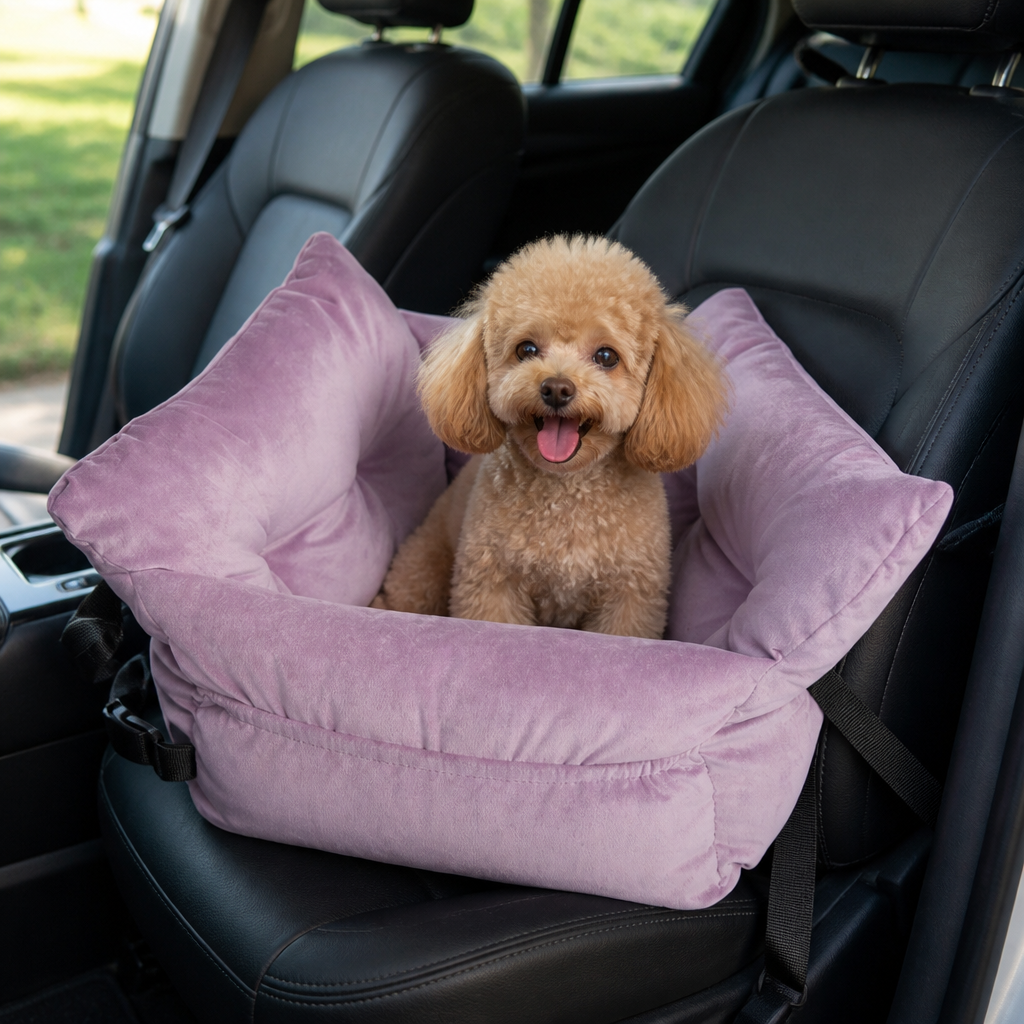 DogBedHouse Safety Harness & Multi-Carry Booster Seat (Fits Front & Back Seats)