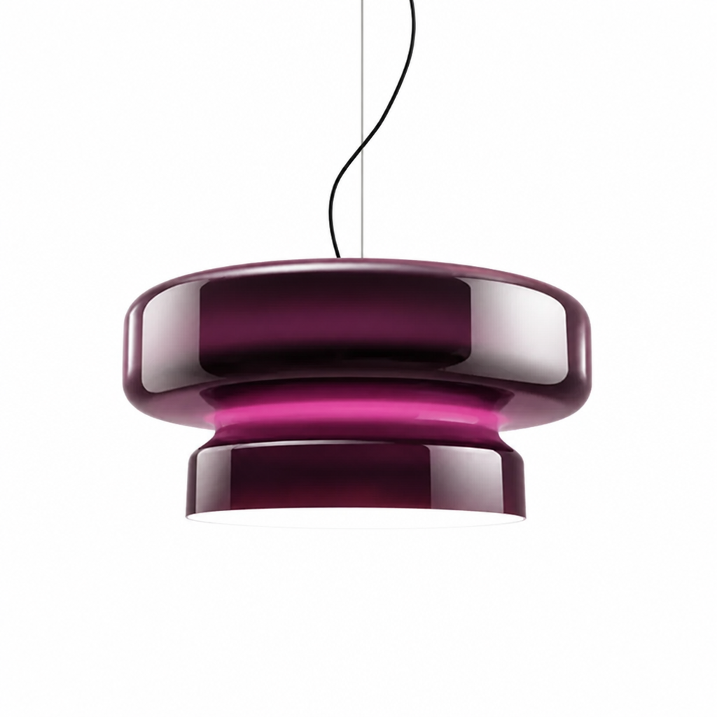 Pendant Light | Modern Glass Ring LED Chandelier | 36cm Diameter | Energy Efficient