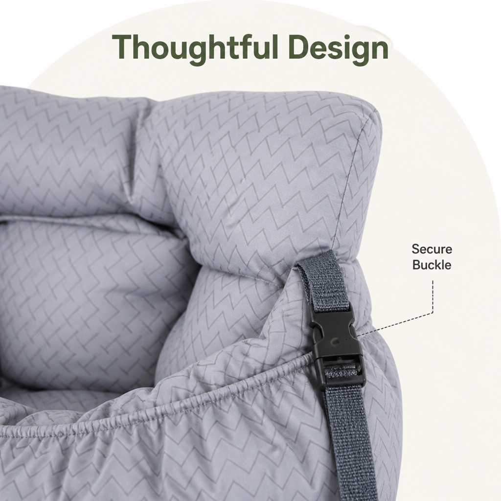 DogBedHouse Safety Hook & Buckle Dog Car Seat