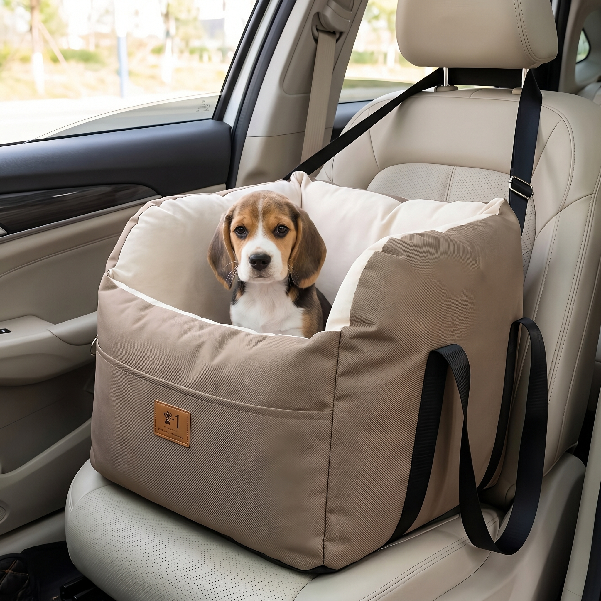 DogBedHouse Safety-Belt & Washable Booster Car Seat