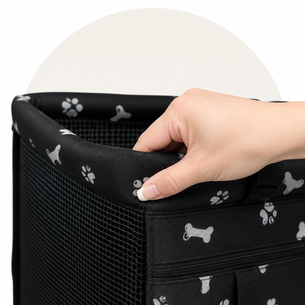 DogBedHouse Seat-Belt Compatible Portable & Breathable Car Booster Seat