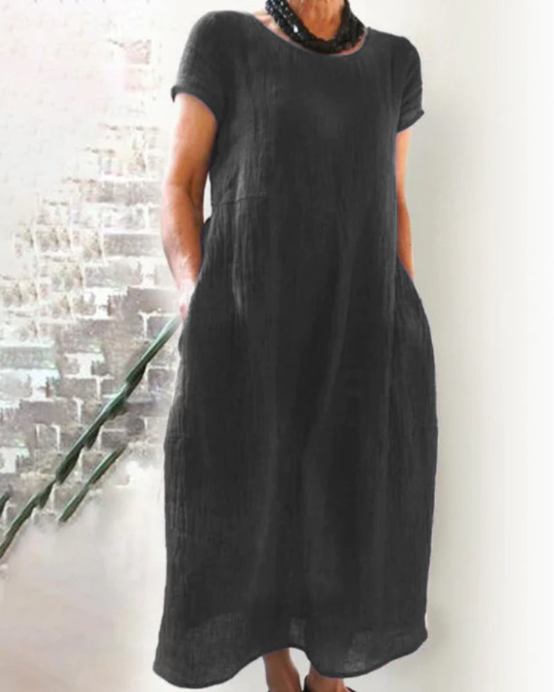 Avencea - Casual Dress - Boho - Modern Style in Linen - Ideal for Summer