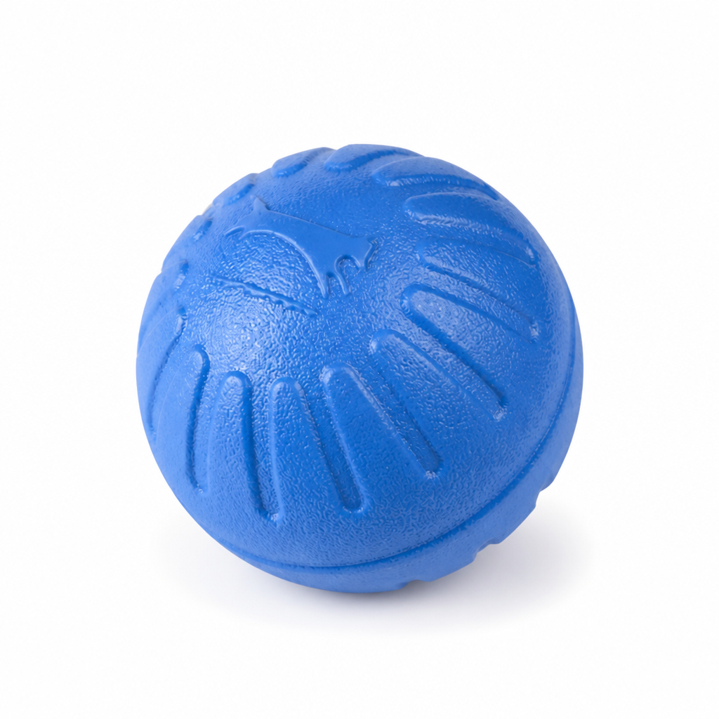 Durable Solid-Core Dental-Cleaning Dog Ball Toy