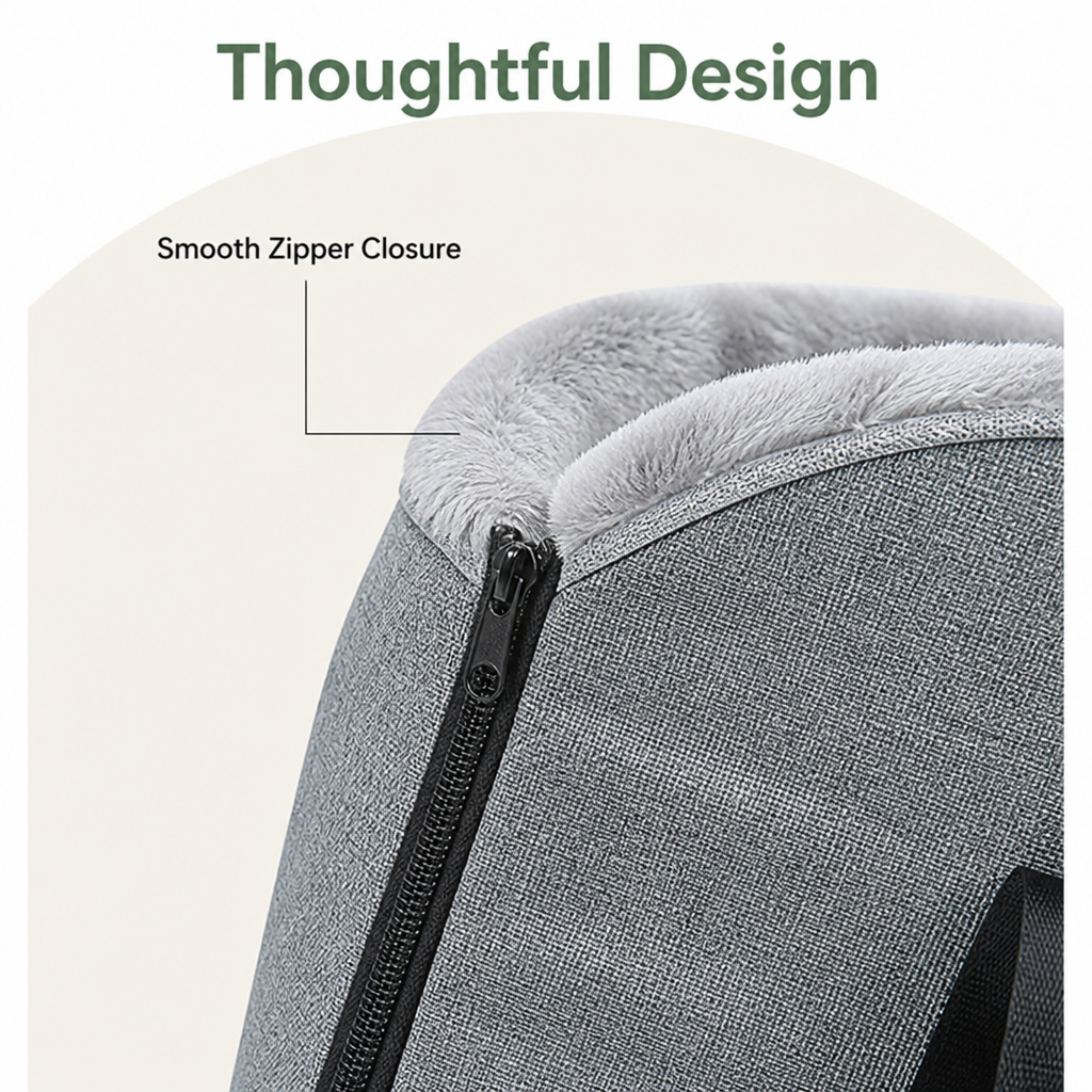 DogBedHouse Buckle-Secure & Portable Polyester Pet Car Seat