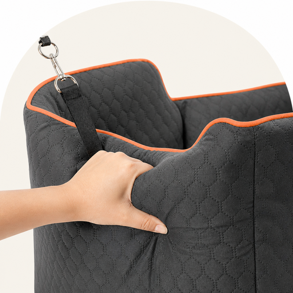 DogBedHouse Elevated Removable & Washable Car Booster Seat