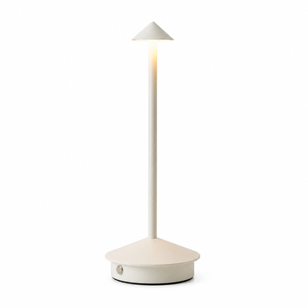 USB Touch Table Lamp | Vintage Style Dimmable LED | Metal & Acrylic | 30cm Height