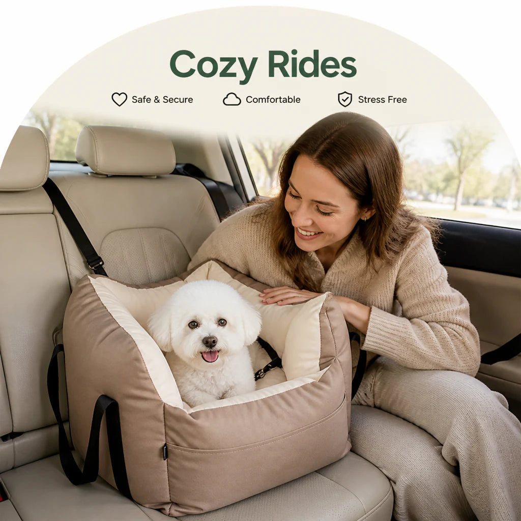 DogBedHouse Safety-Belt & Washable Booster Car Seat