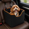 DogBedHouse Washable Canvas & Non-Slip Car Booster Seat (Up To 40 lb)