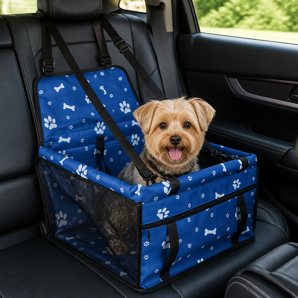 DogBedHouse Seat-Belt Compatible Portable & Breathable Car Booster Seat