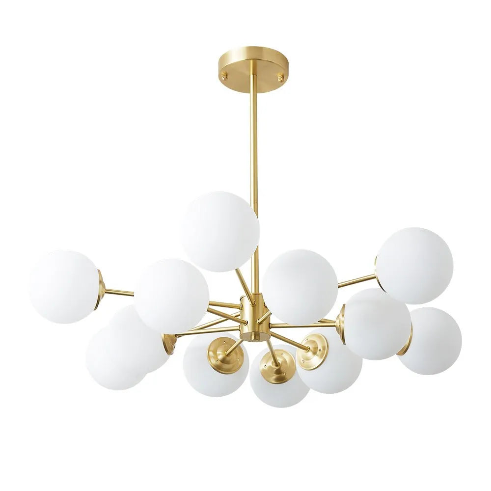 Magnus 12 Light Mid-Century Bubble Sputnik Chandelier