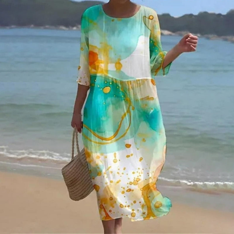 Avencea | Elegant Floral Dress