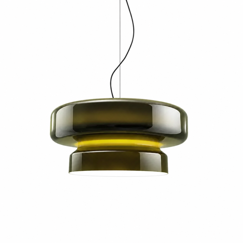 Pendant Light | Modern Glass Ring LED Chandelier | 36cm Diameter | Energy Efficient