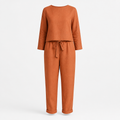 Women's Linen Jumpsuit Set | Relaxed Fit | Eco-Friendly Coordinated Top & Pants | Summer Outfit, Holiday Outfit