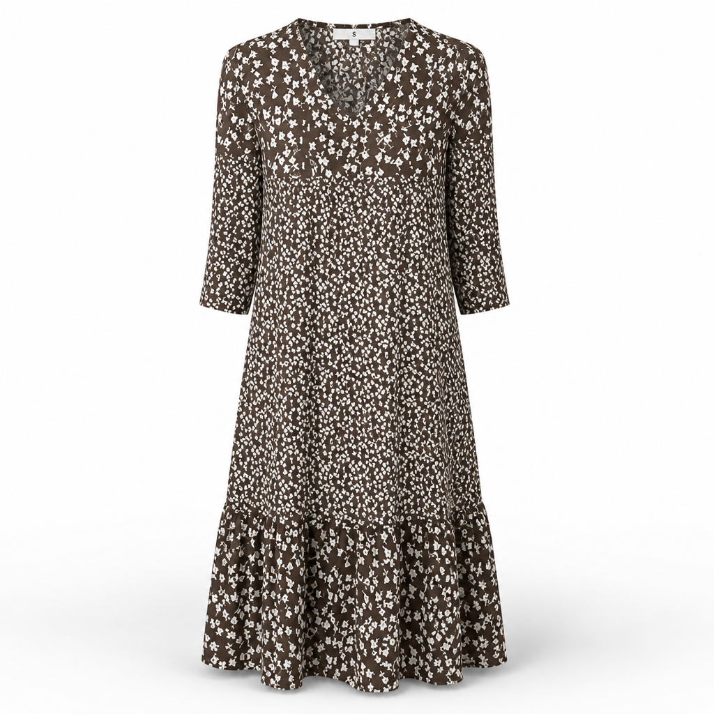 Women's Midi Dress | Regular Fit | Classic Cut, Tailored Seams | Summer Dress | Wedding Guest Outfit | Smart Casual | Workwear