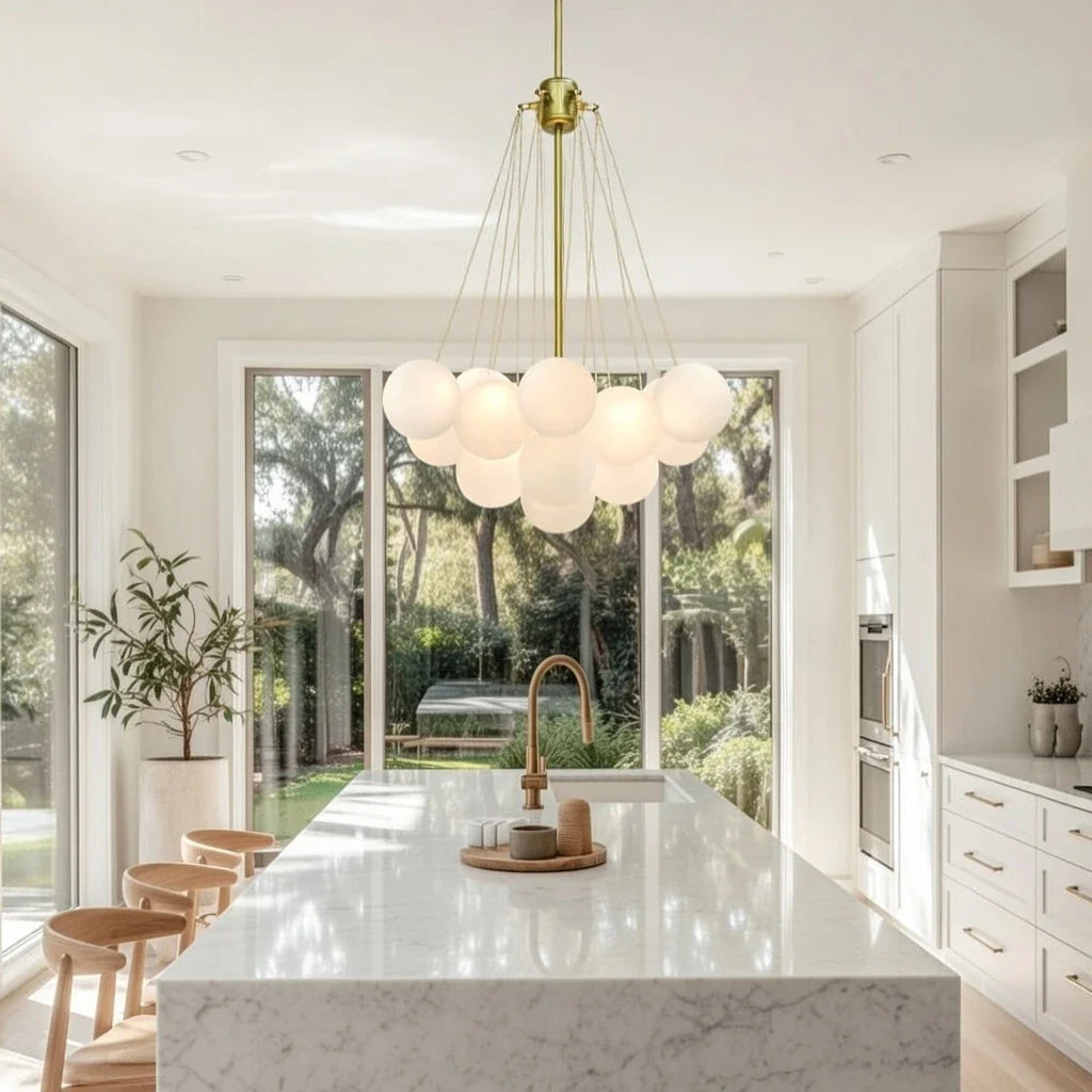 Jem Sculptural Glass Bubble Chandelier
