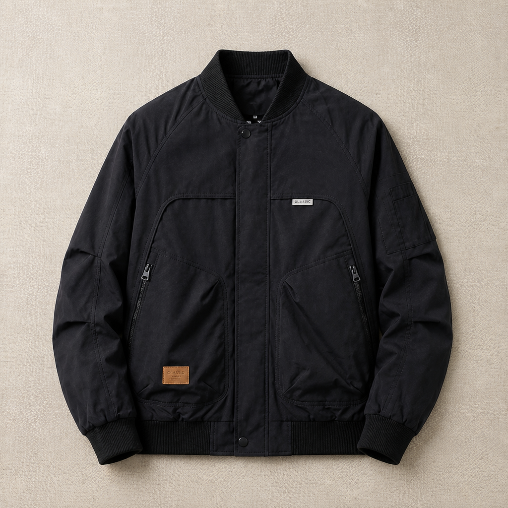 Men's Field Jacket | Raglan Sleeves & Urban Utility | Concealed Zip Pockets & Sleeve Organizer