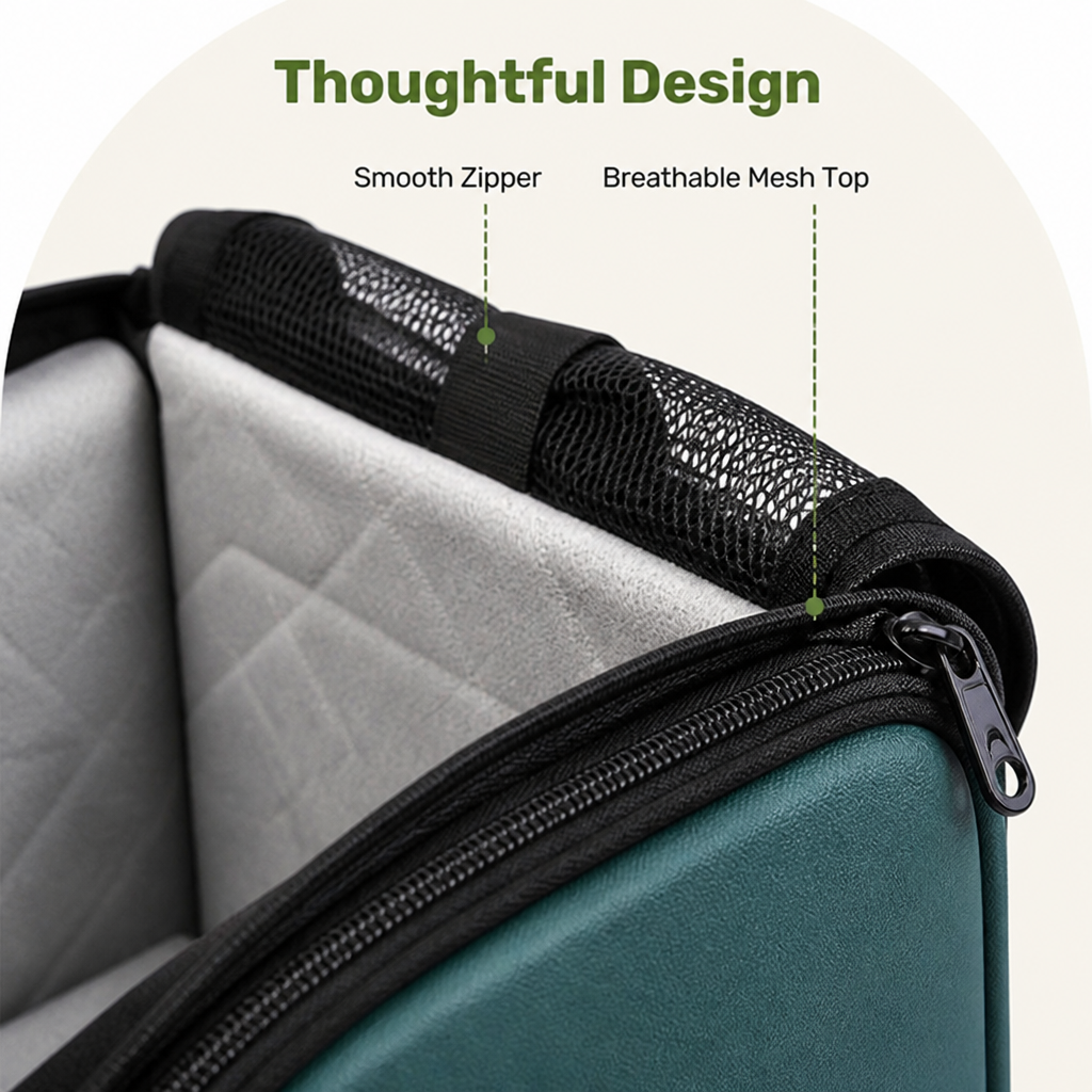 DogBedHouse Safety Leash & Adjustable Dog Car Seat (Up to 12 lb)