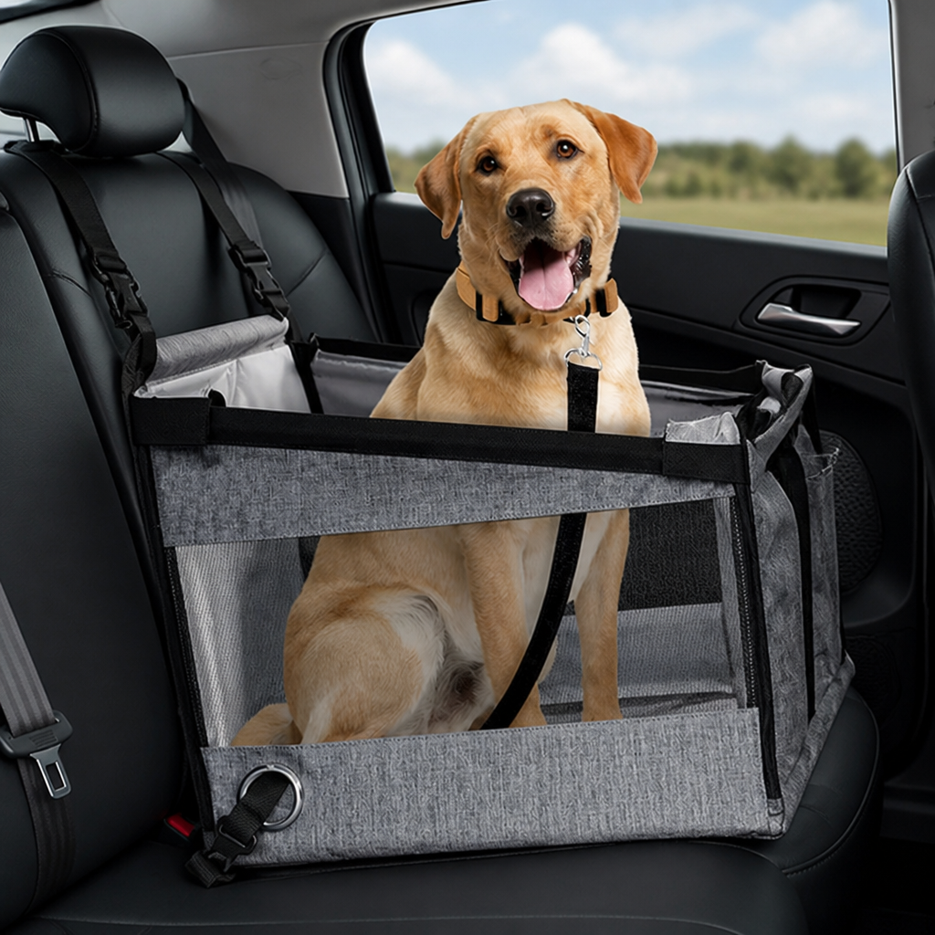 DogBedHouse Waterproof & Foldable Safety Mesh Car Seat
