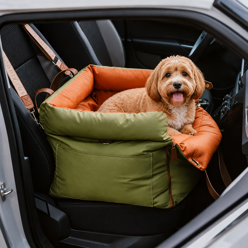 DogBedHouse Chew-Resistant & Washable Dog Car Seat