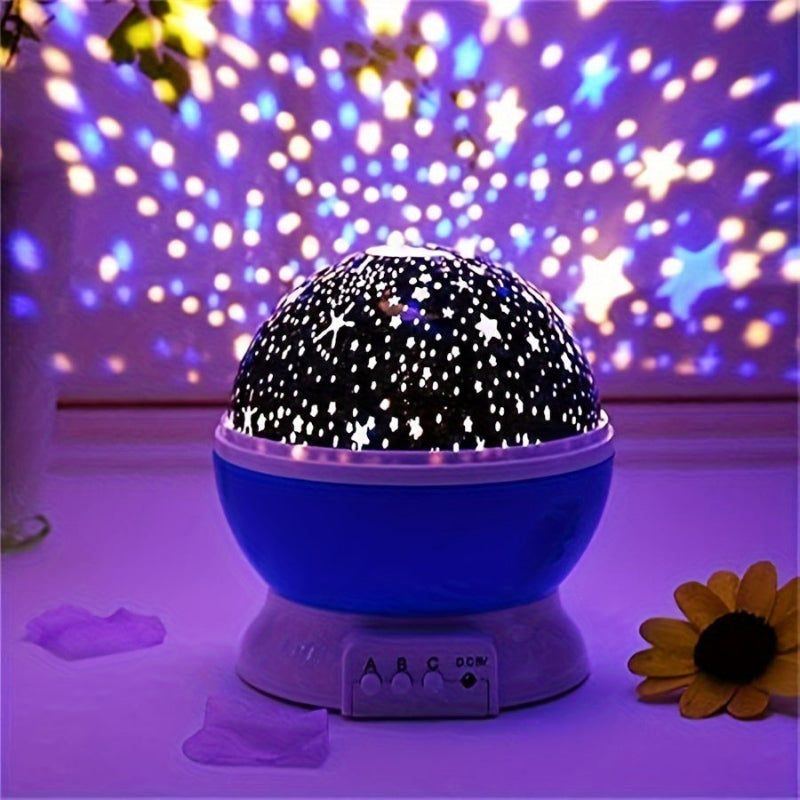 360° Starry Sky Projector with 12 Color Variants – LED Galaxy Night Light