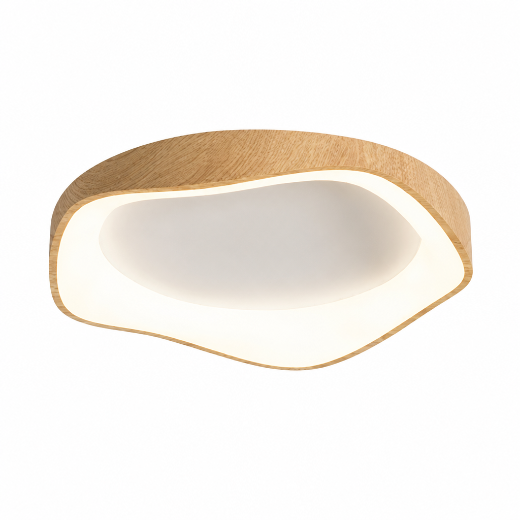 LED Ceiling Light | Modern Wood Grain Design | Dimmable & Tricolor | Bedroom Living Dining