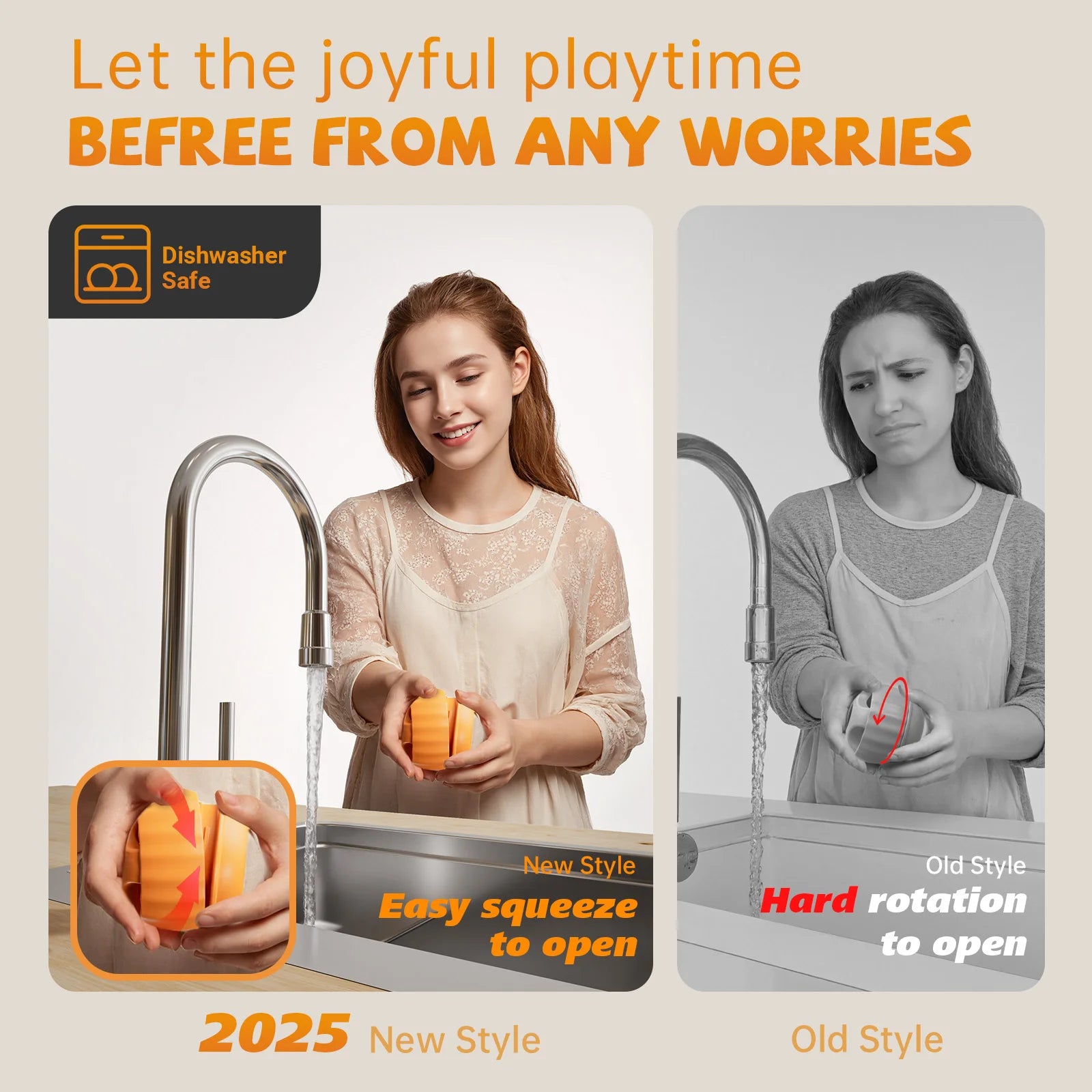 Food-Grade Silicone & Natural Rubber Dog Treat Toy (Ball + Tray)