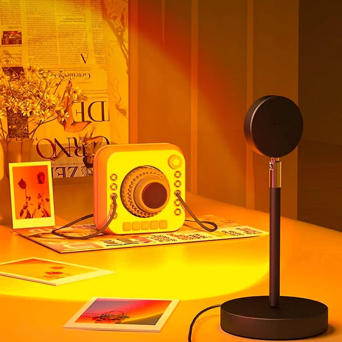 Atmospheric LED Sunset Lamp for Cozy Lighting Ambiance
