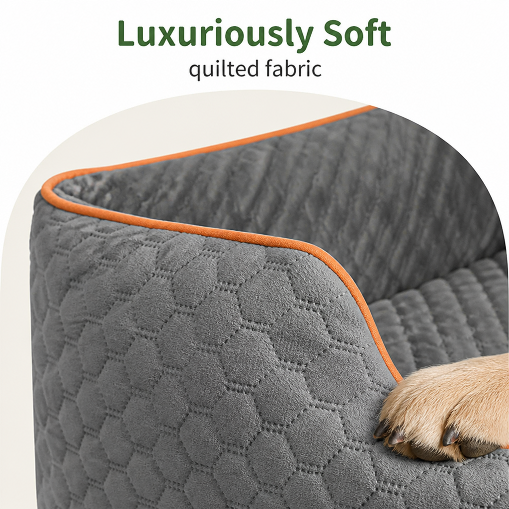 DogBedHouse Memory Foam & Washable Cover Car Booster Seat