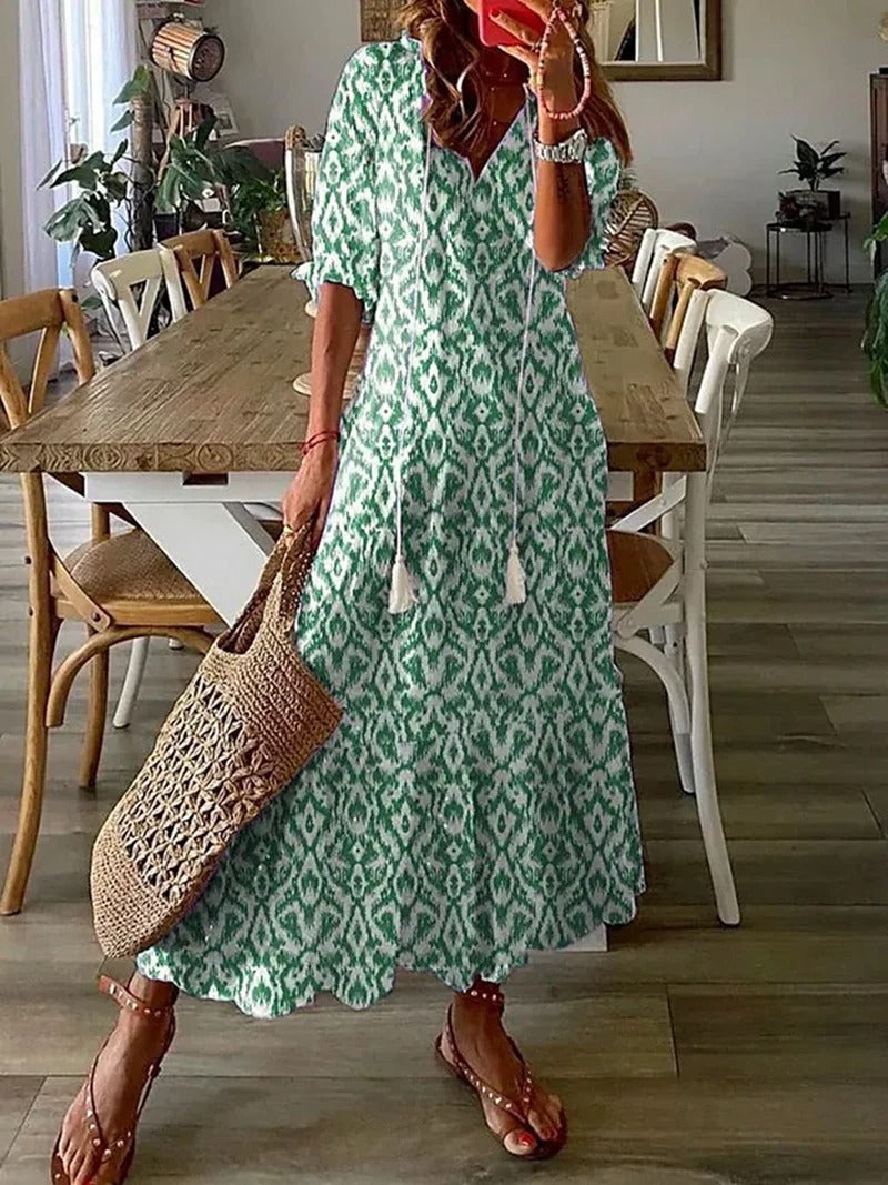 Avencea | Bohemian Maxi Dress - Summer Dress for Effortless Elegance and Comfort