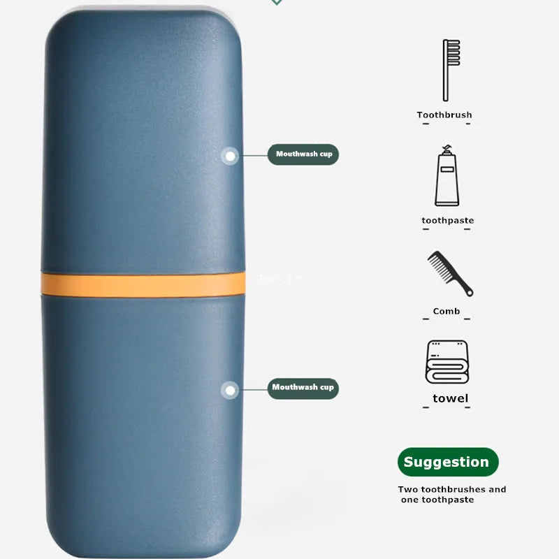CleanTravel™ | Tragbares Zahnbürstenetui mit Becherfunktion