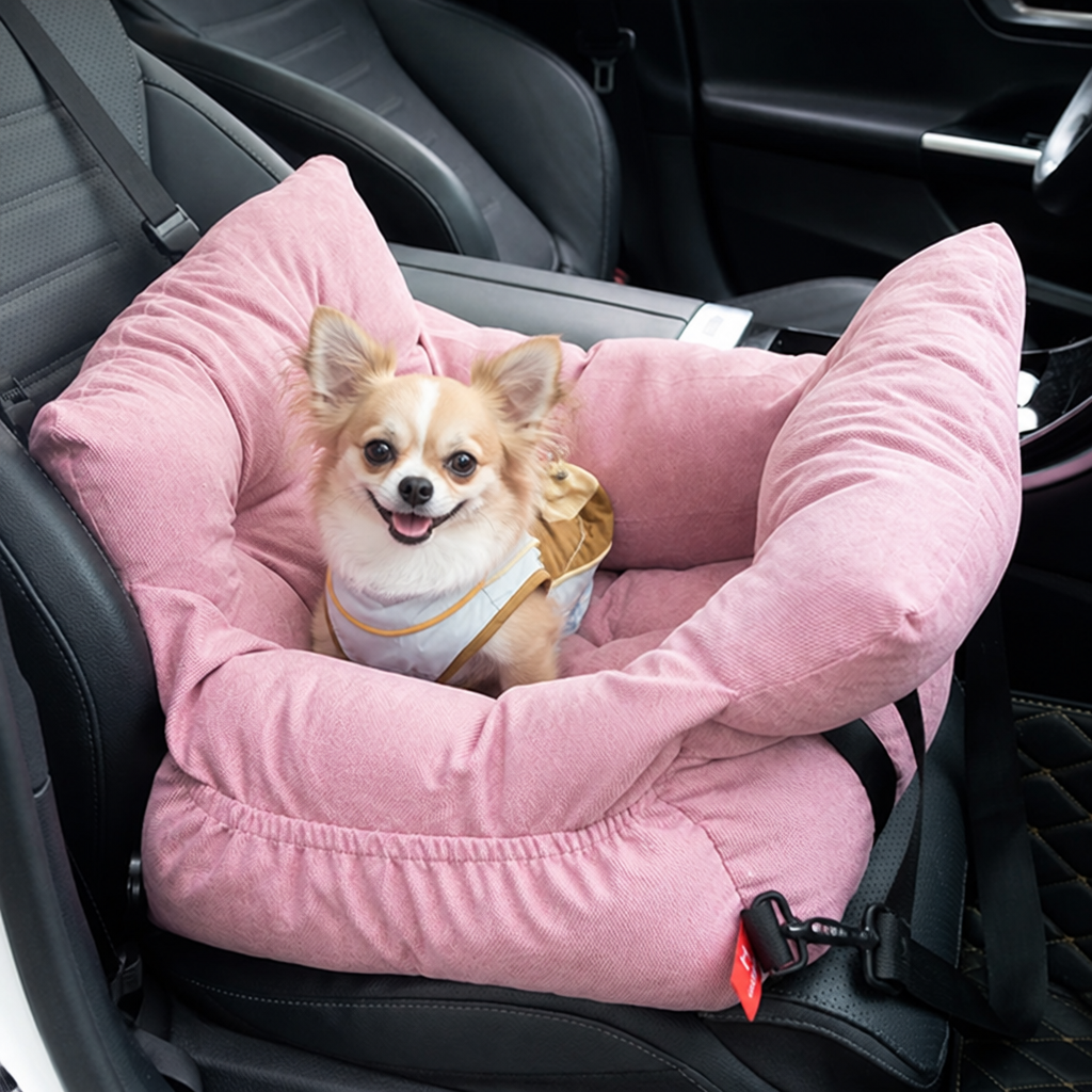 DogBedHouse Safety Harness & Multi-Carry Booster Seat (Fits Front & Back Seats)
