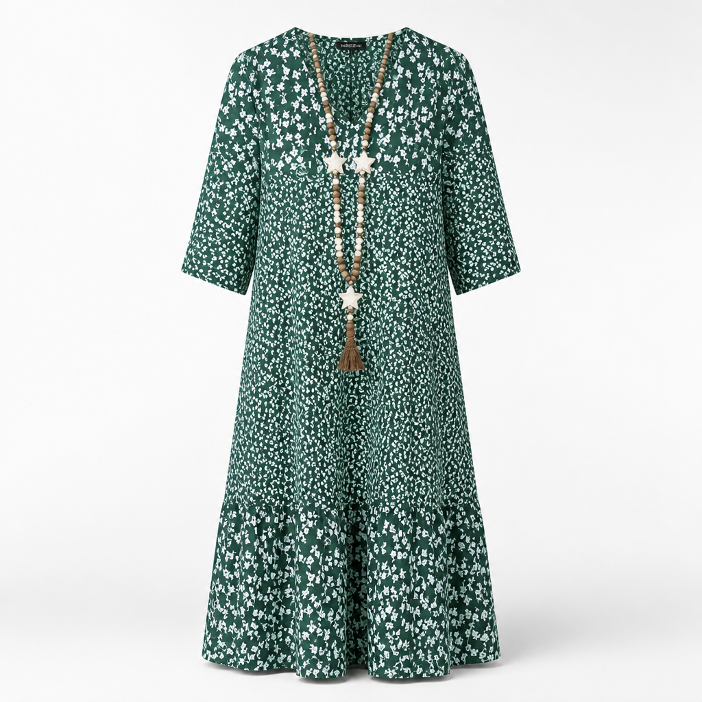 Women's Midi Dress | Regular Fit | Classic Cut, Tailored Seams | Summer Dress | Wedding Guest Outfit | Smart Casual | Workwear