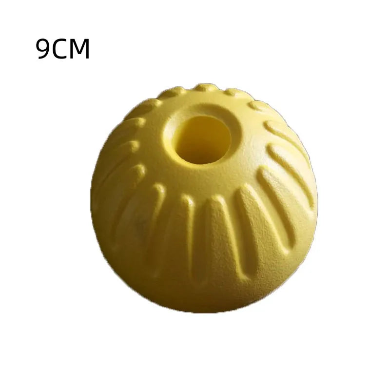 Indestructible Solid-Core Dental-Cleaning Dog Chew Ball