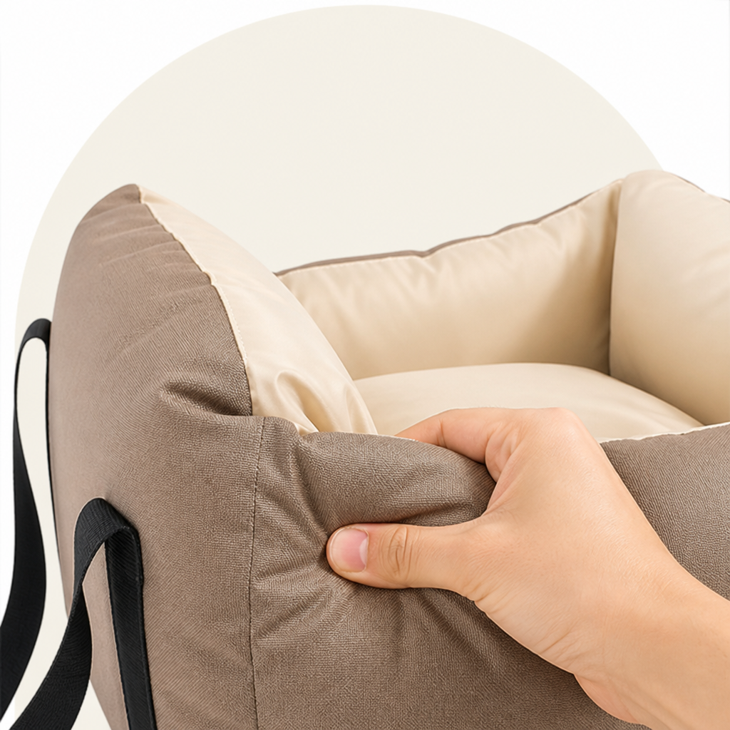 DogBedHouse Safety-Belt & Washable Booster Car Seat