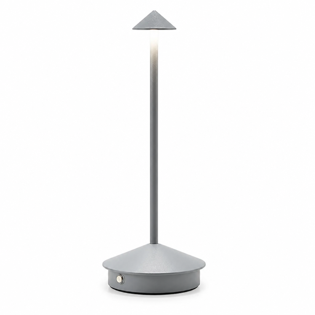 USB Touch Table Lamp | Vintage Style Dimmable LED | Metal & Acrylic | 30cm Height