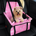 DogBedHouse Elevated Washable Car Booster Seat (Safety Leash & Adjustable Straps)