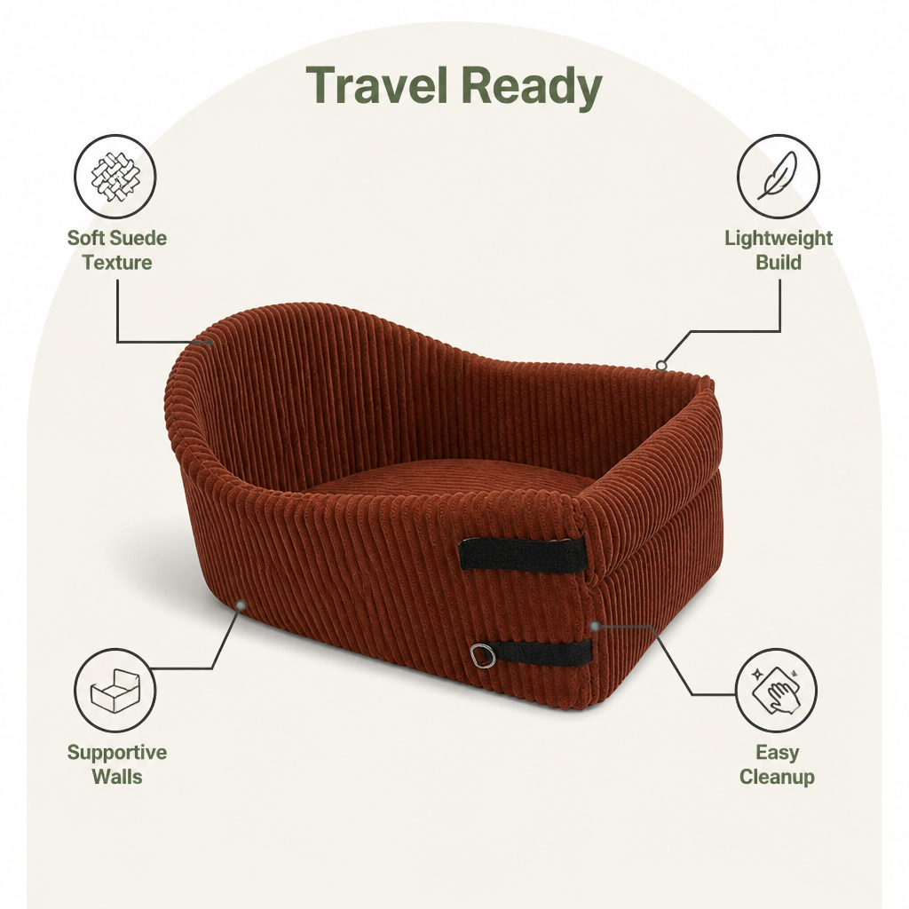 DogBedHouse Portable Suede Washable Booster Seat