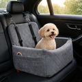 DogBedHouse Breathable & Washable Dog Car Seat (Built-In Safety Belt)