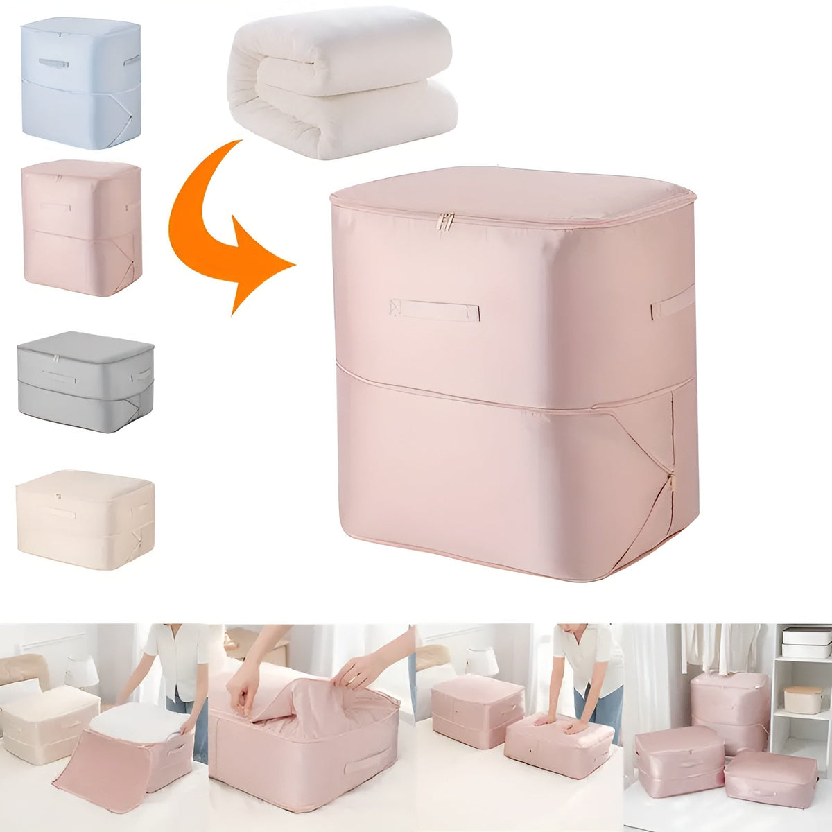 Airtight Space-Saving Bags for Storing Clothes and Bedding
