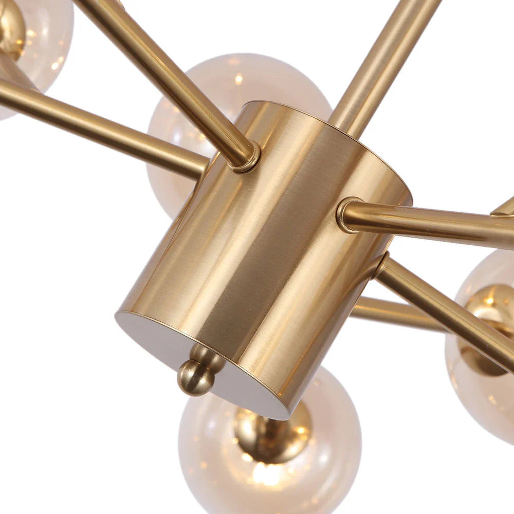 Zinnia 15-Light Mid-Century Bubble Chandelier